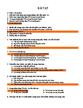 Bài tập Tin học lớp 10 (Có đáp án)